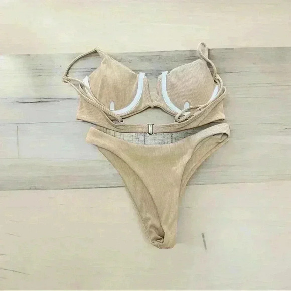 Kuai Bikini Set Khaki small - Picture 2 of 6